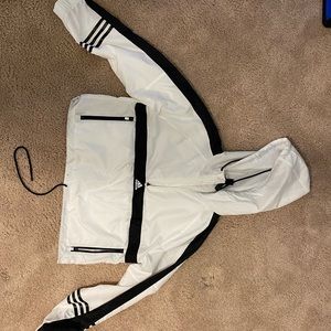 Adidas cropped rain jacket